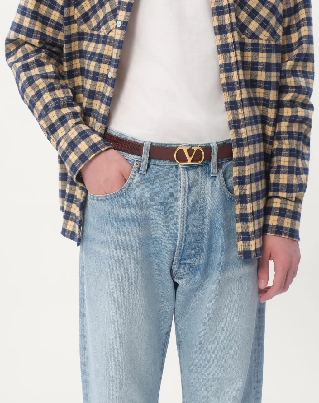 Valentino Vlogo Signature Buckled Belt