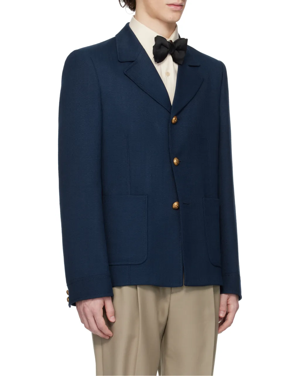 Valentino	Button-Up Long-Sleeved Jacket