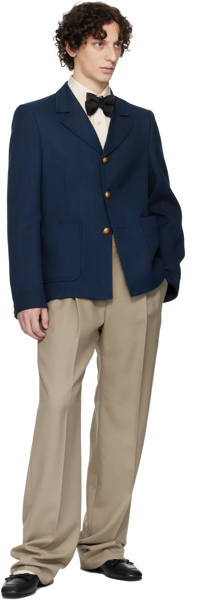 Valentino	Button-Up Long-Sleeved Jacket