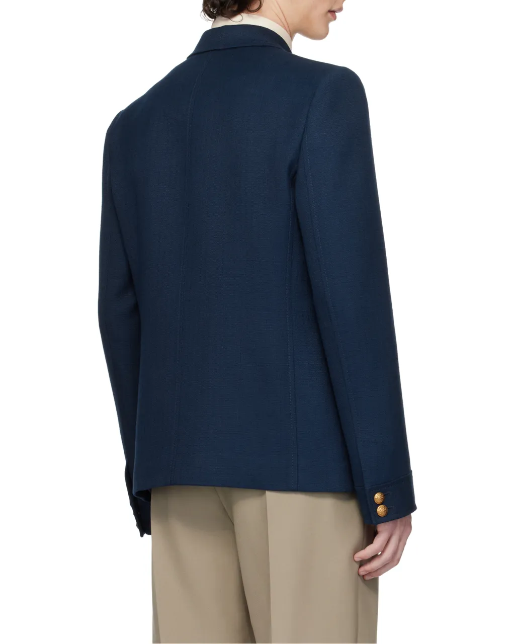 Valentino	Button-Up Long-Sleeved Jacket