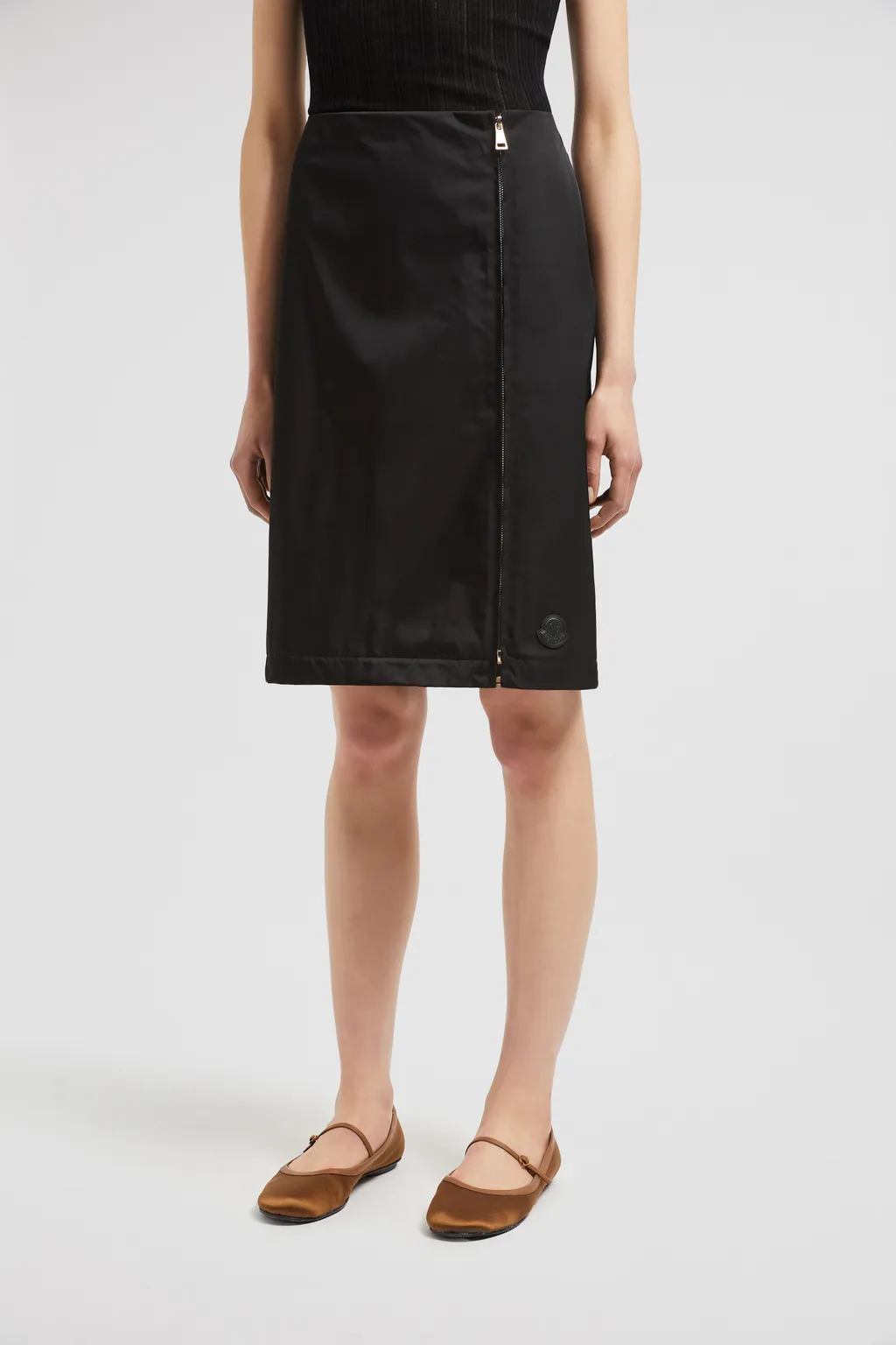 Zipped Midi Skirt