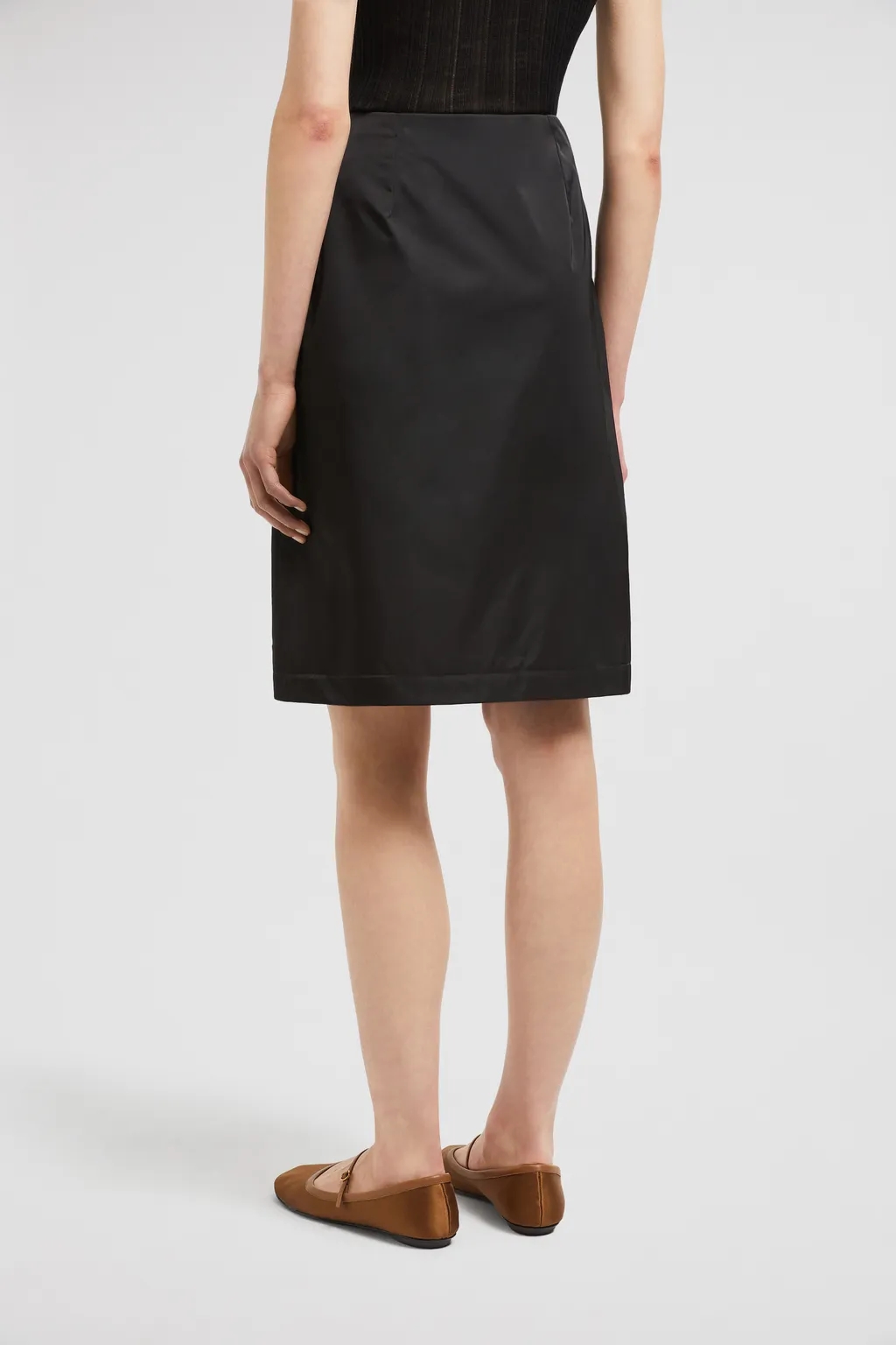 Zipped Midi Skirt
