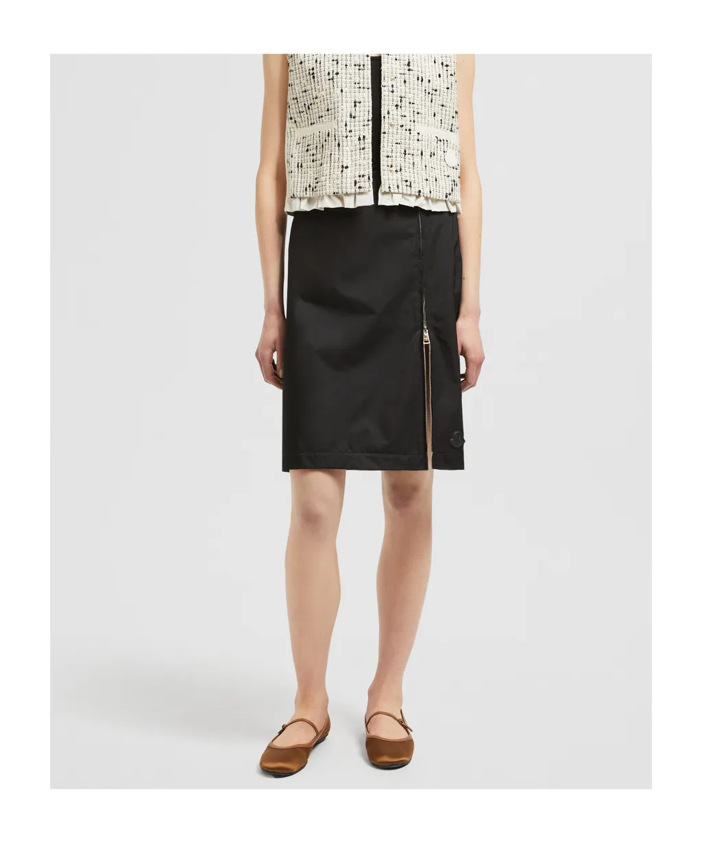 Zipped Midi Skirt