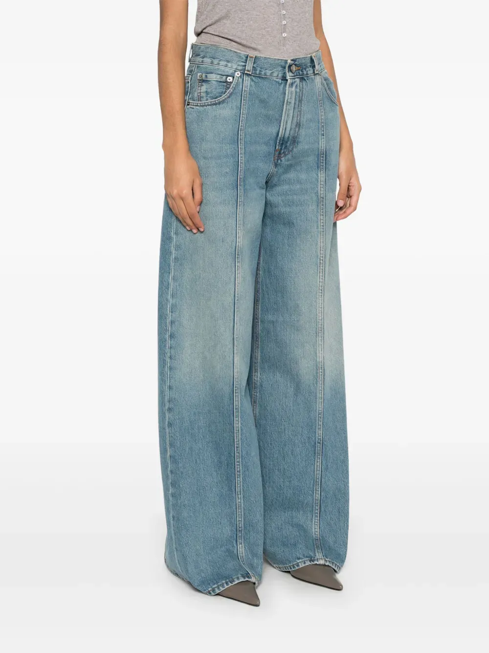Peace Wide-Leg Jeans