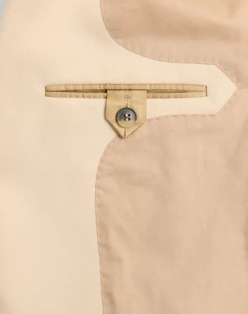 Single-Breasted Gabardine Blazer