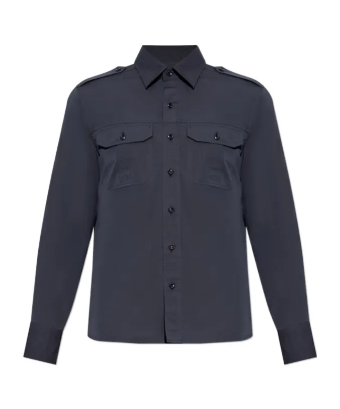 Tom Ford Long Sleeved Poplin Shirt