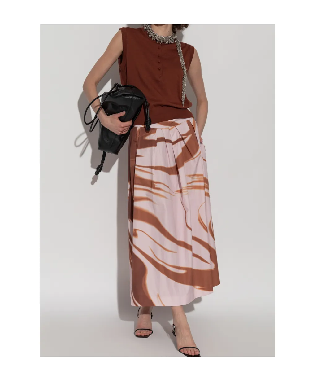 Dries Van Noten Printed Skirt