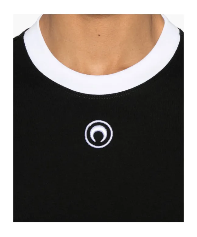 Marine Serre Logo Embroidered T-Shirt