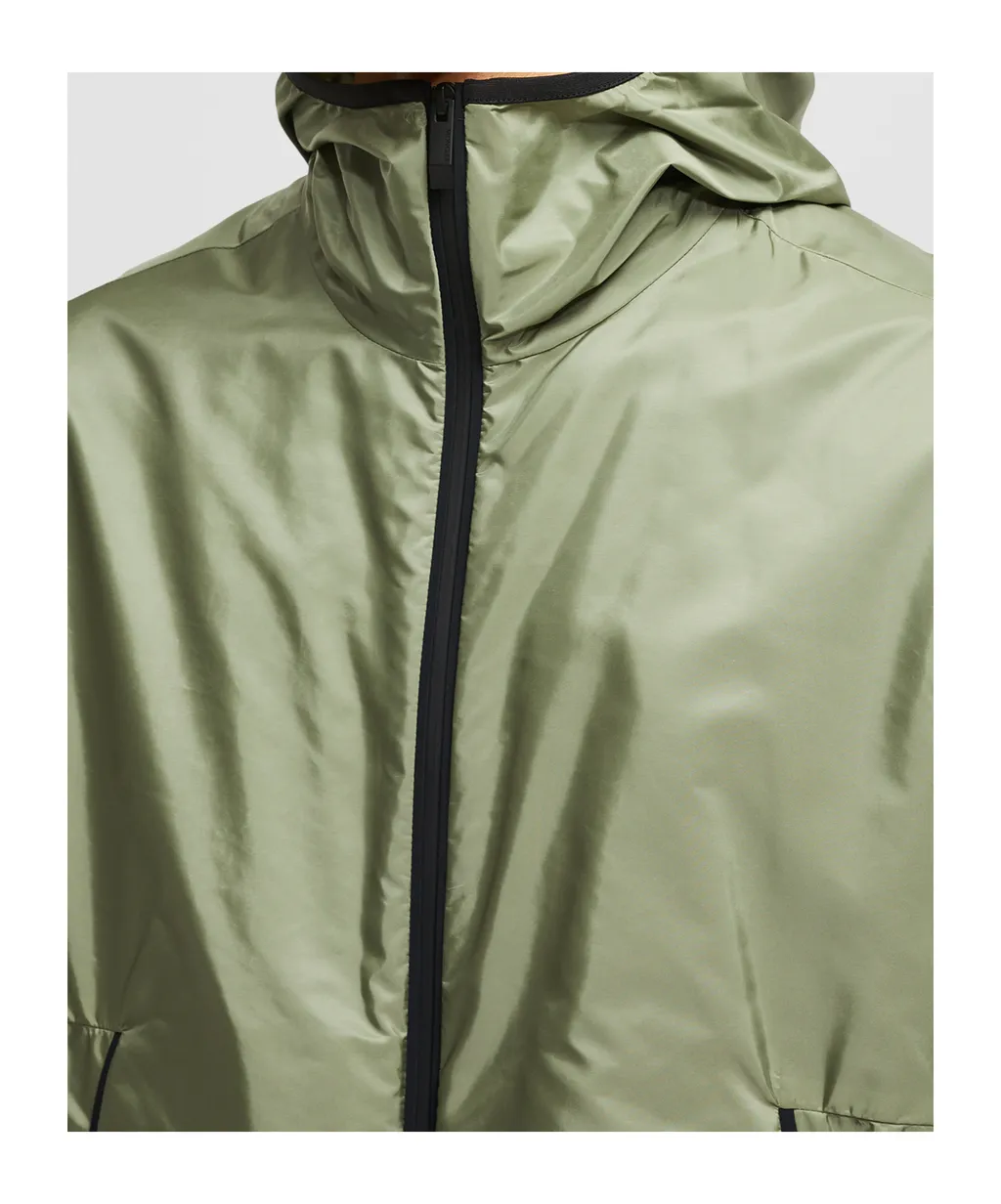 Moncler Granier Logo Patch Zip-Up Jacket