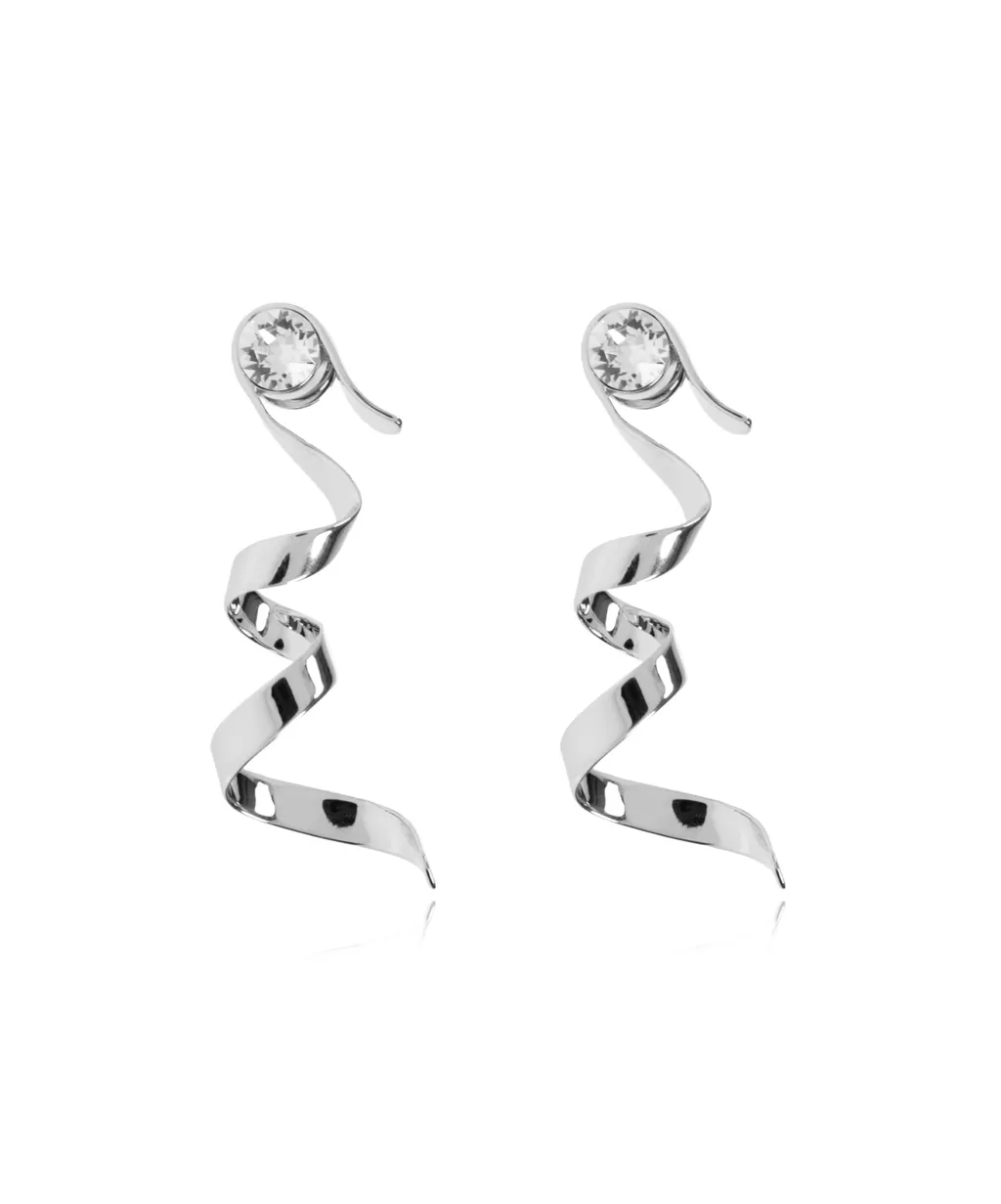Dries Van Noten Swirl Embellished Earrings