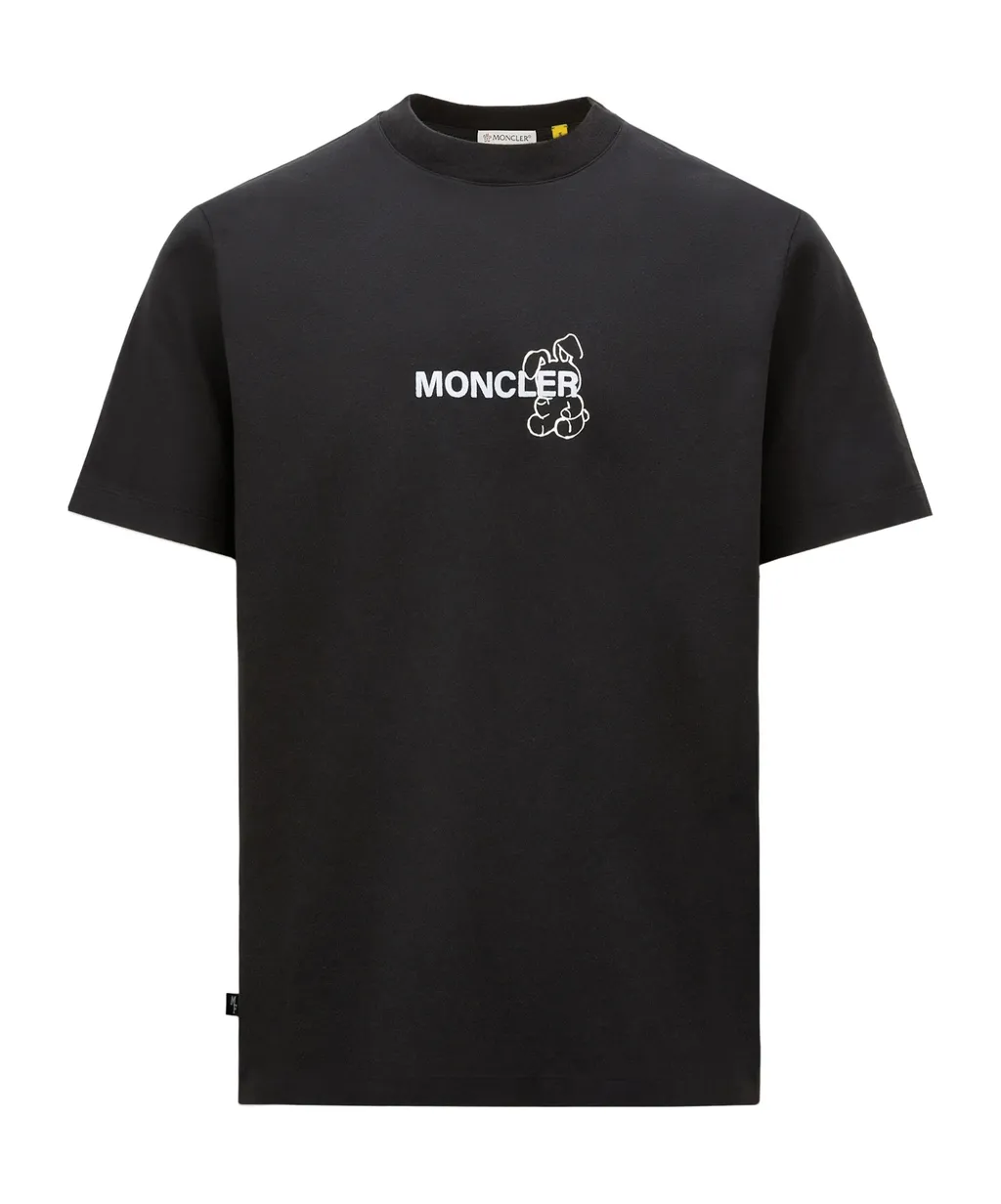 Moncler X Frgmt Cartoon Logo Cotton T-Shirt