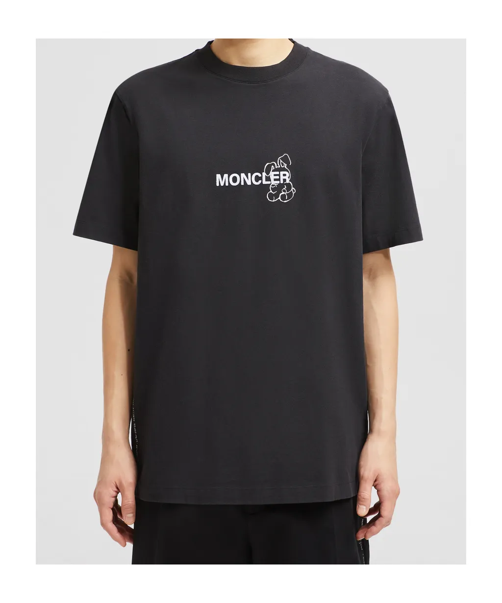 Moncler X Frgmt Cartoon Logo Cotton T-Shirt