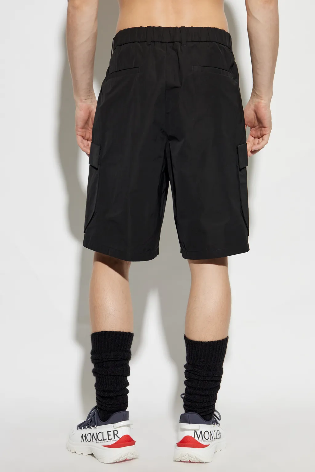 Moncler Logo Patch Cargo Shorts