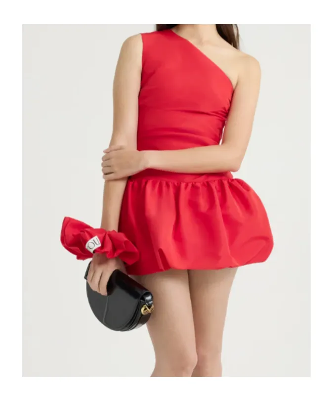 Patou One-Shoulder Mini Dress