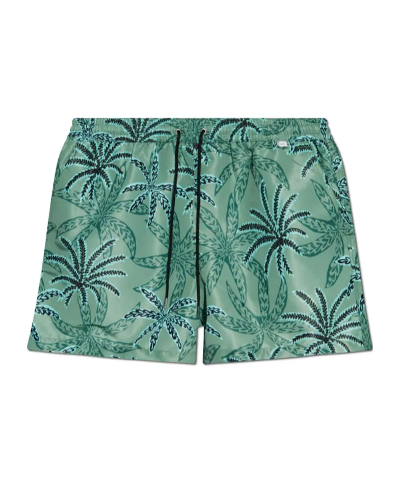 Palm Tree-Print Swim Shorts