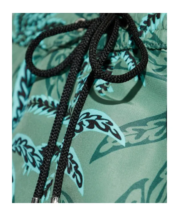 Palm Tree-Print Swim Shorts