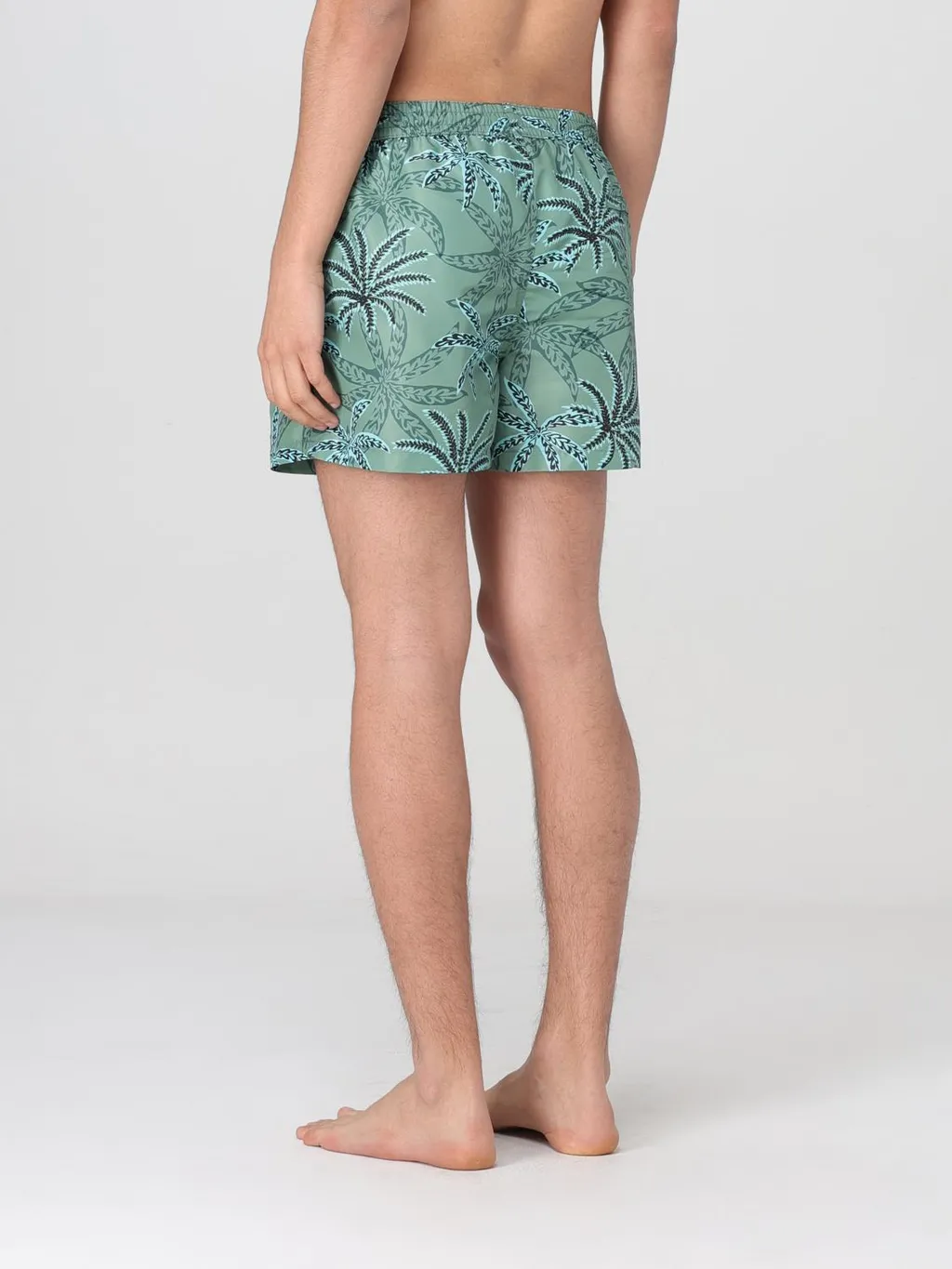 Palm Tree-Print Swim Shorts