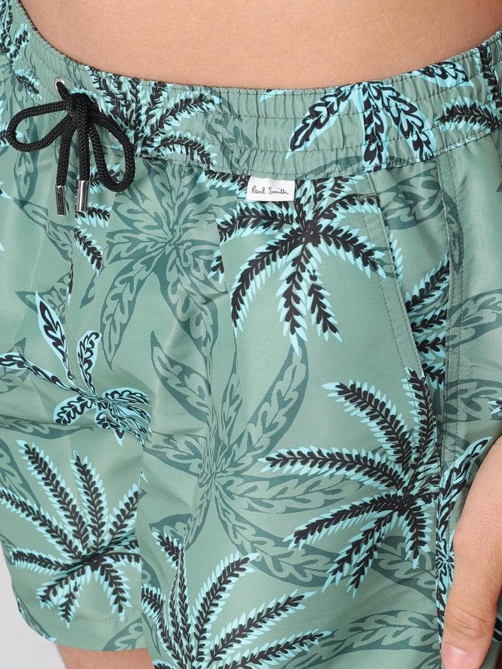 Palm Tree-Print Swim Shorts