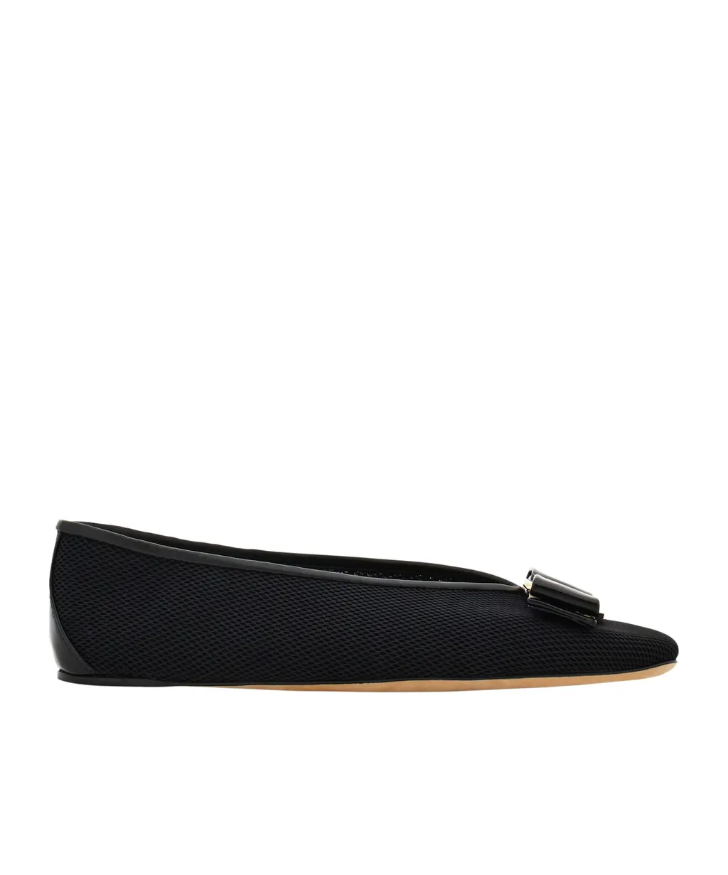 Ferragamo Vara Bow Slip-On Ballet Flats