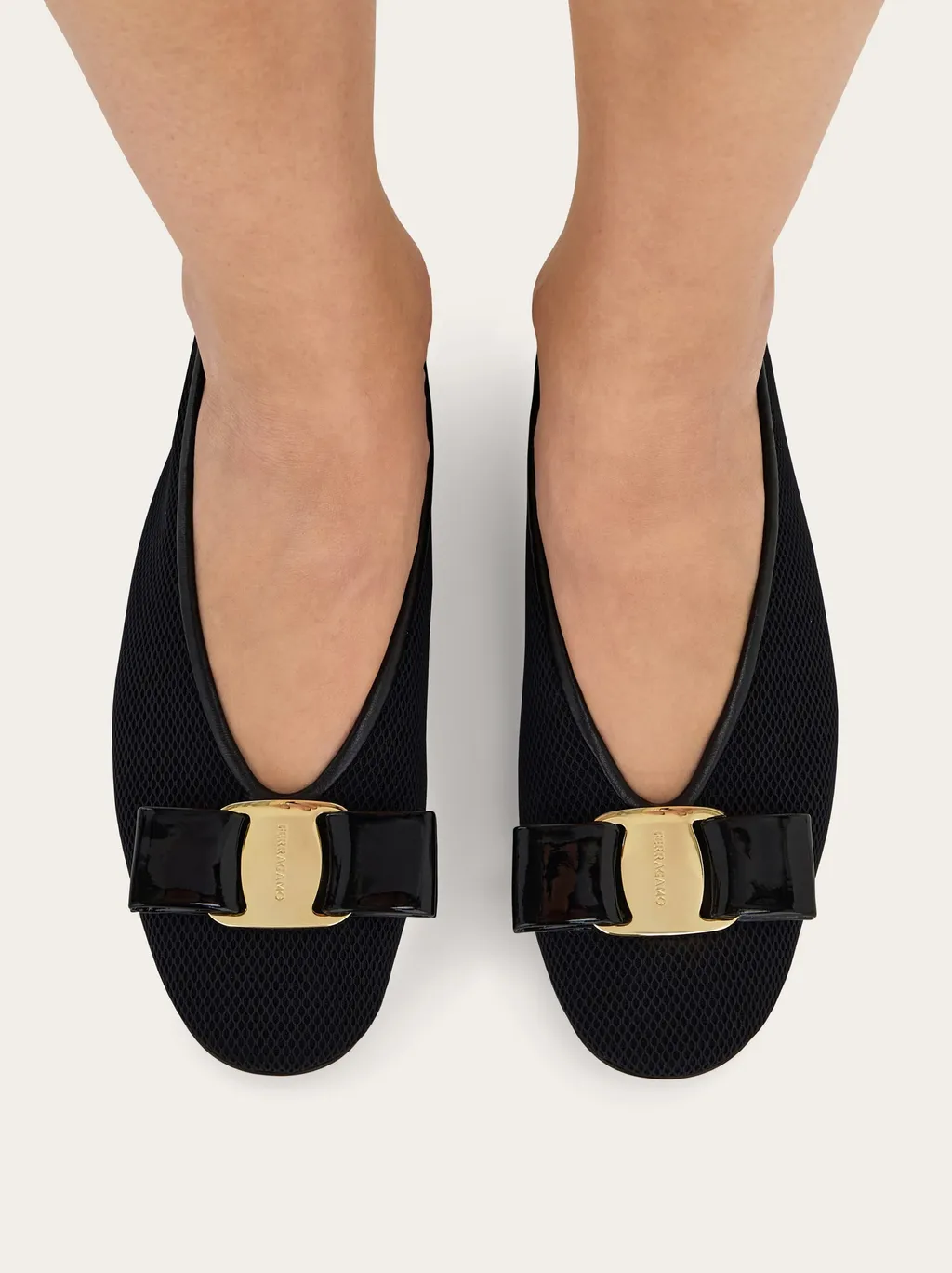 Ferragamo Vara Bow Slip-On Ballet Flats