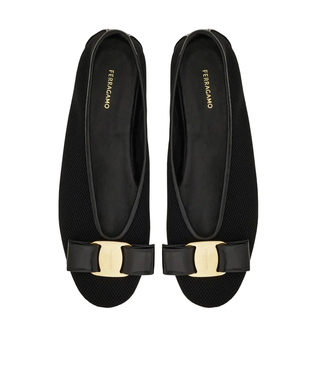 Ferragamo Vara Bow Slip-On Ballet Flats