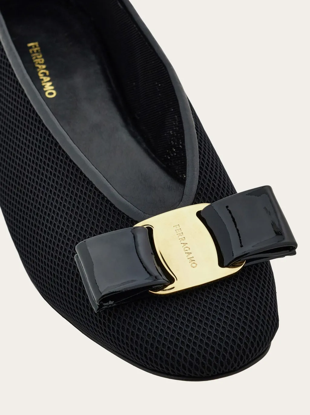 Ferragamo Vara Bow Slip-On Ballet Flats