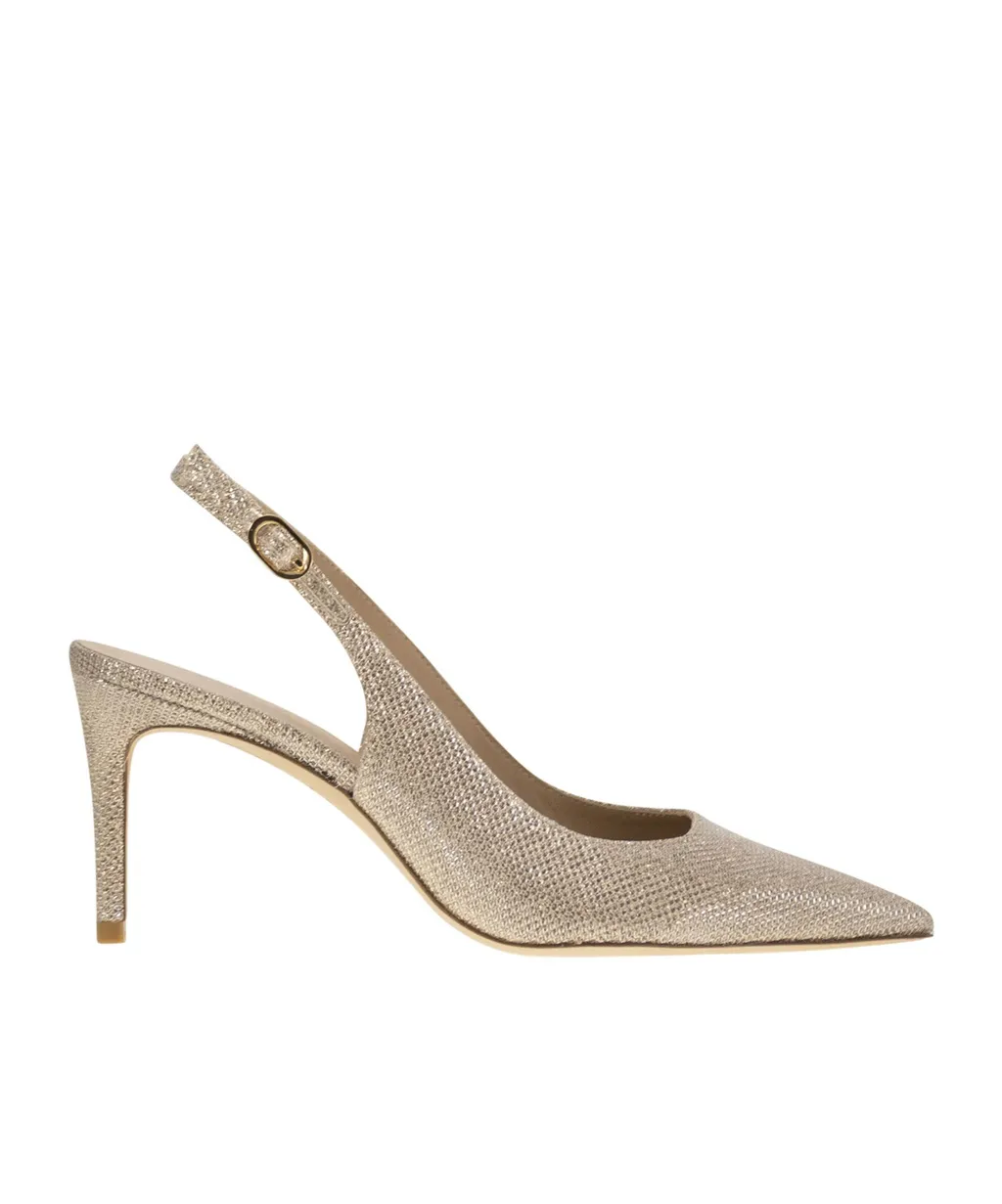 Pointed Hallow-Heeled Sandals