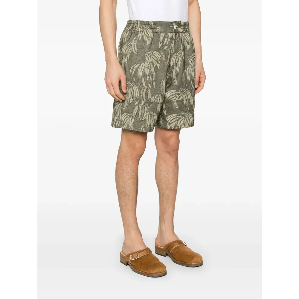 Jacquemus The Aloe Banana Jacquard Shorts