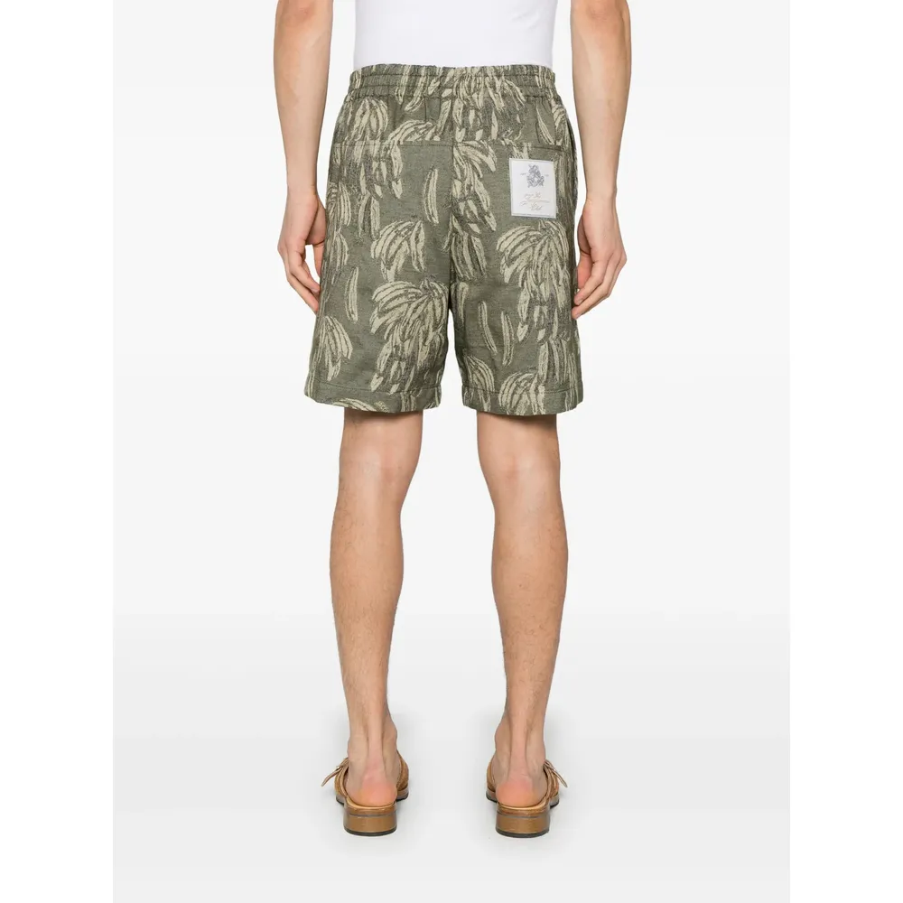 Jacquemus The Aloe Banana Jacquard Shorts