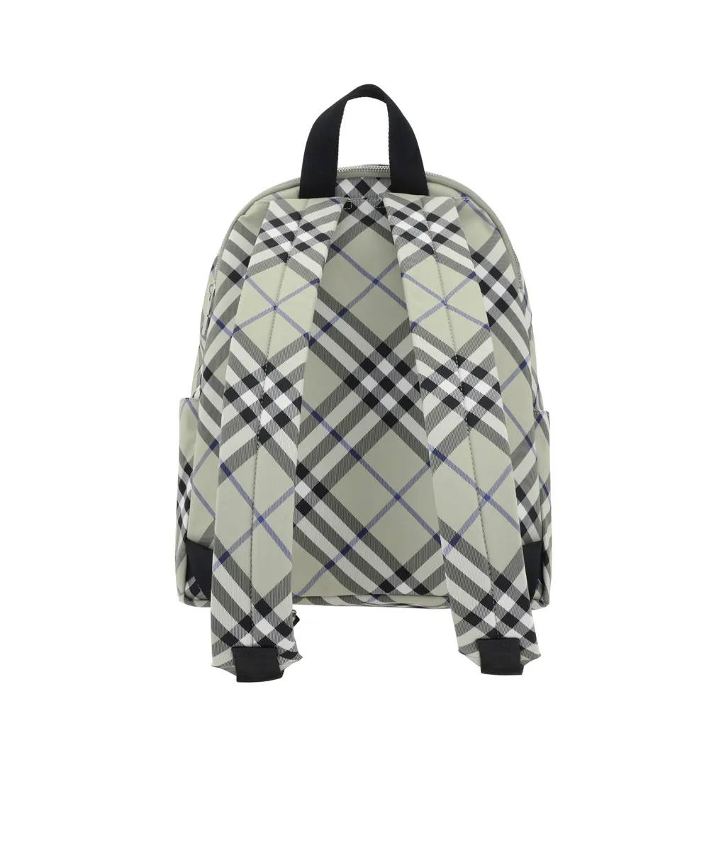 Burberry Ekd Motif Checked Backpack