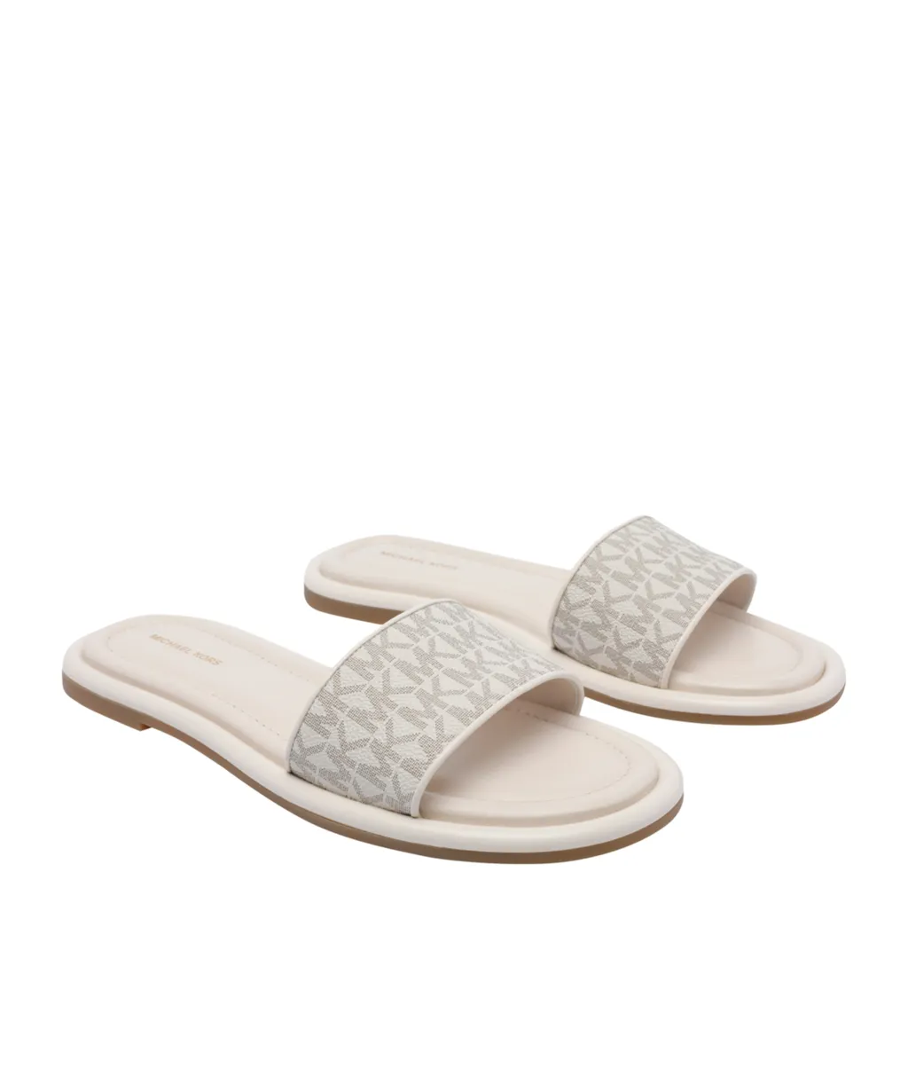 Michael Michael Kors Dana Monogram Embossed Slides