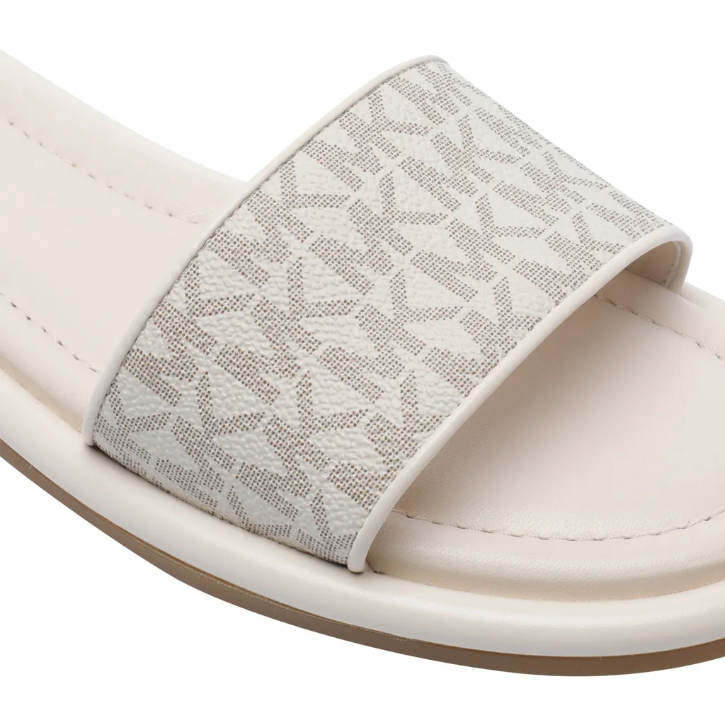 Michael Michael Kors Dana Monogram Embossed Slides