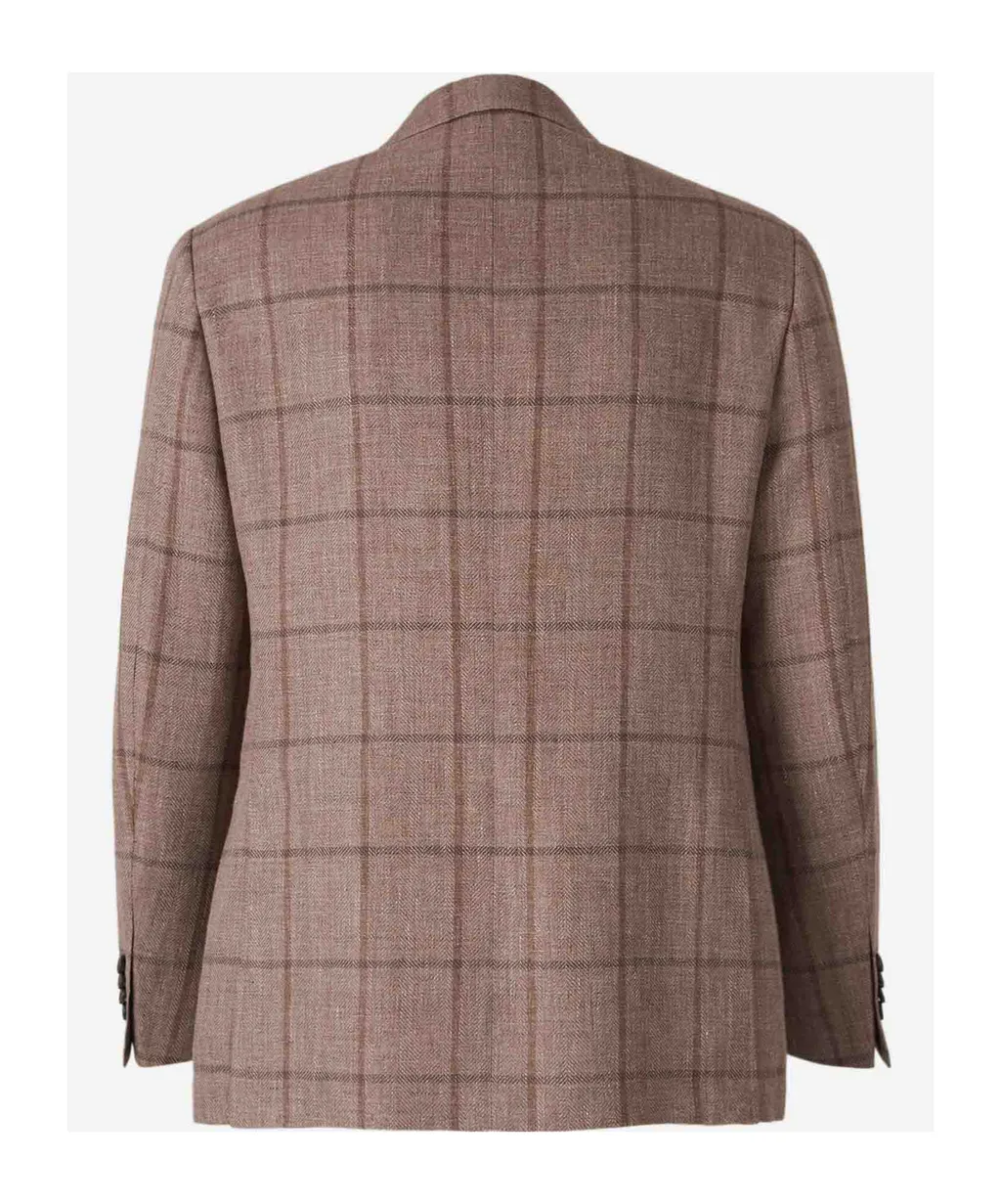 Textured Check Pattern Jacket