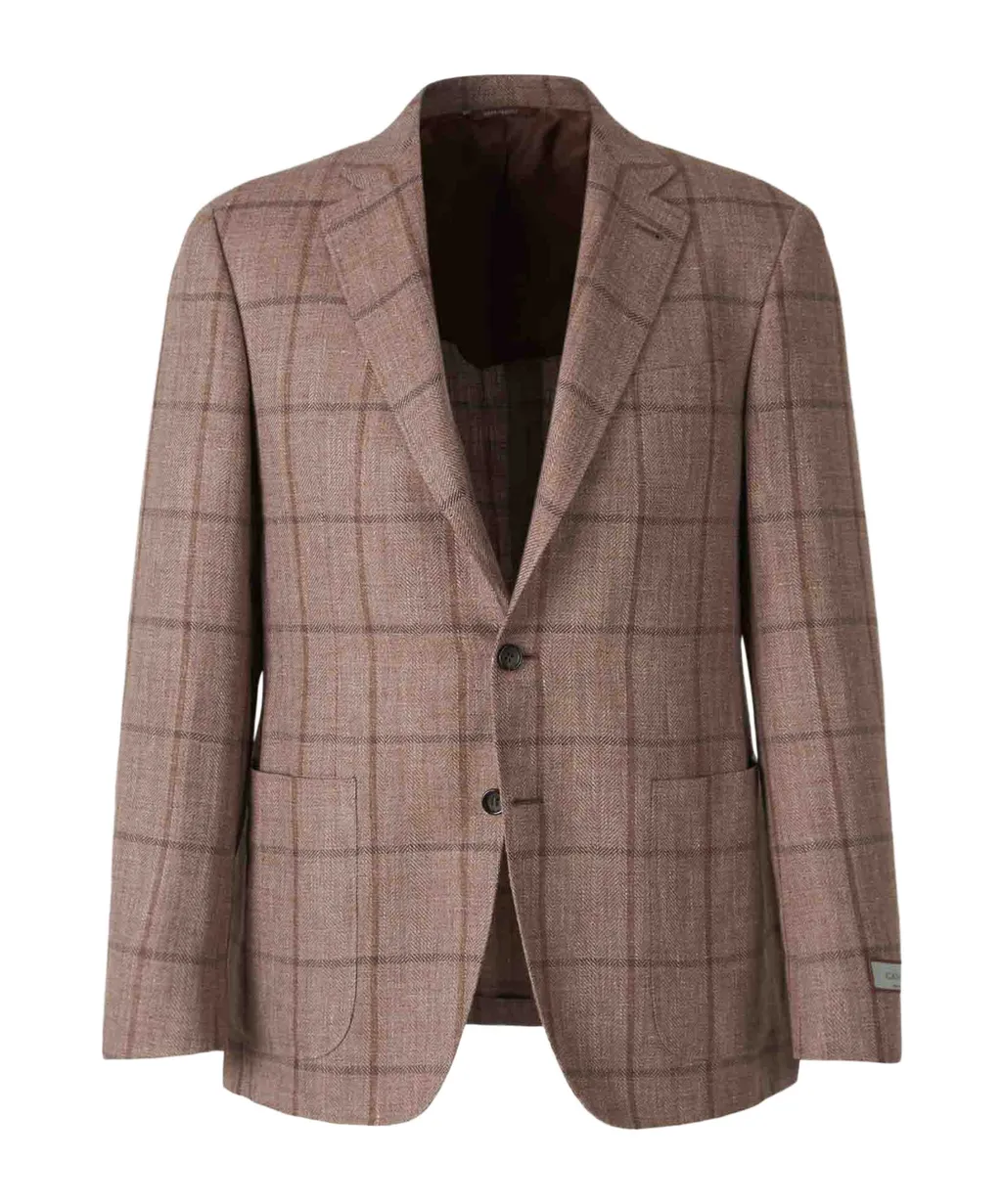 Textured Check Pattern Jacket