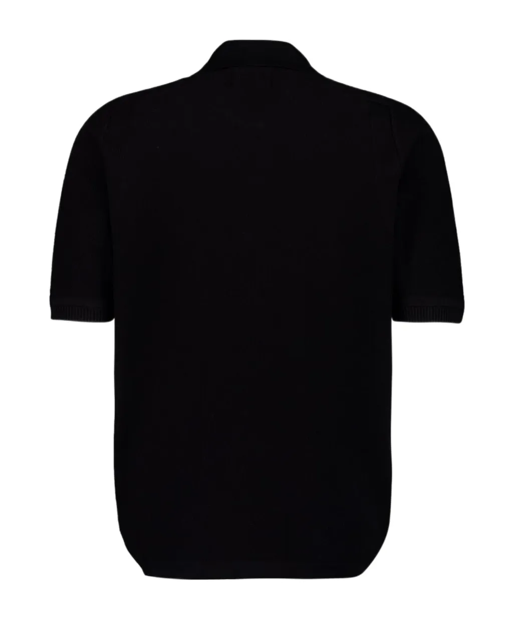 Stone Island Short-Sleeved Knitted Polo Shirt