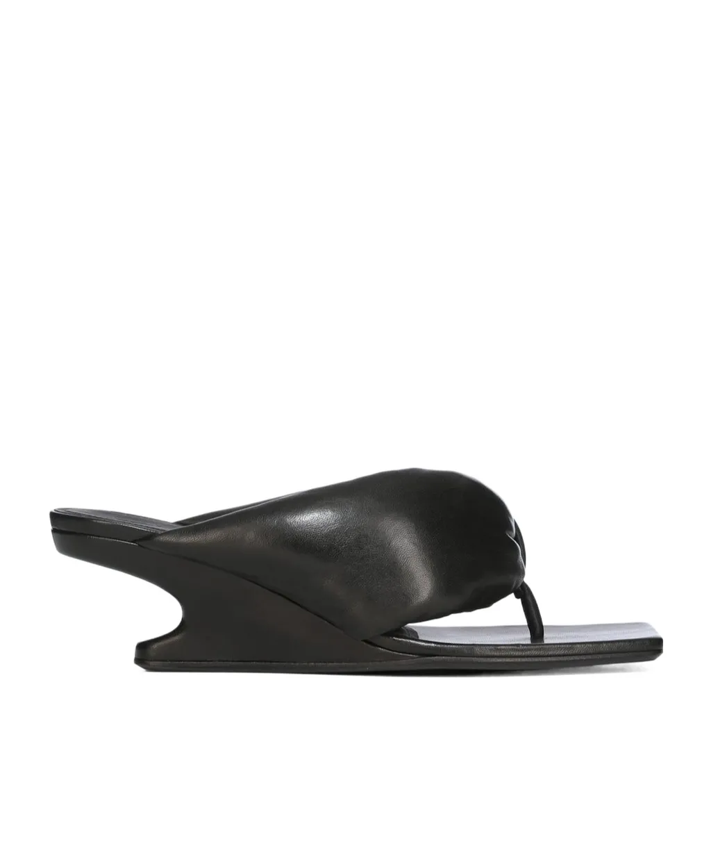 Rick Owens Square-Toe Thong Sandals