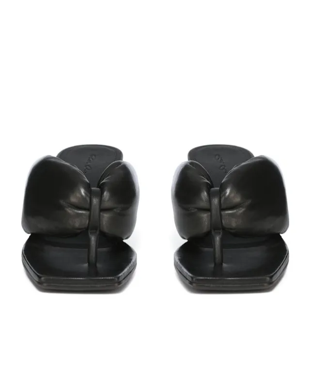 Rick Owens Square-Toe Thong Sandals