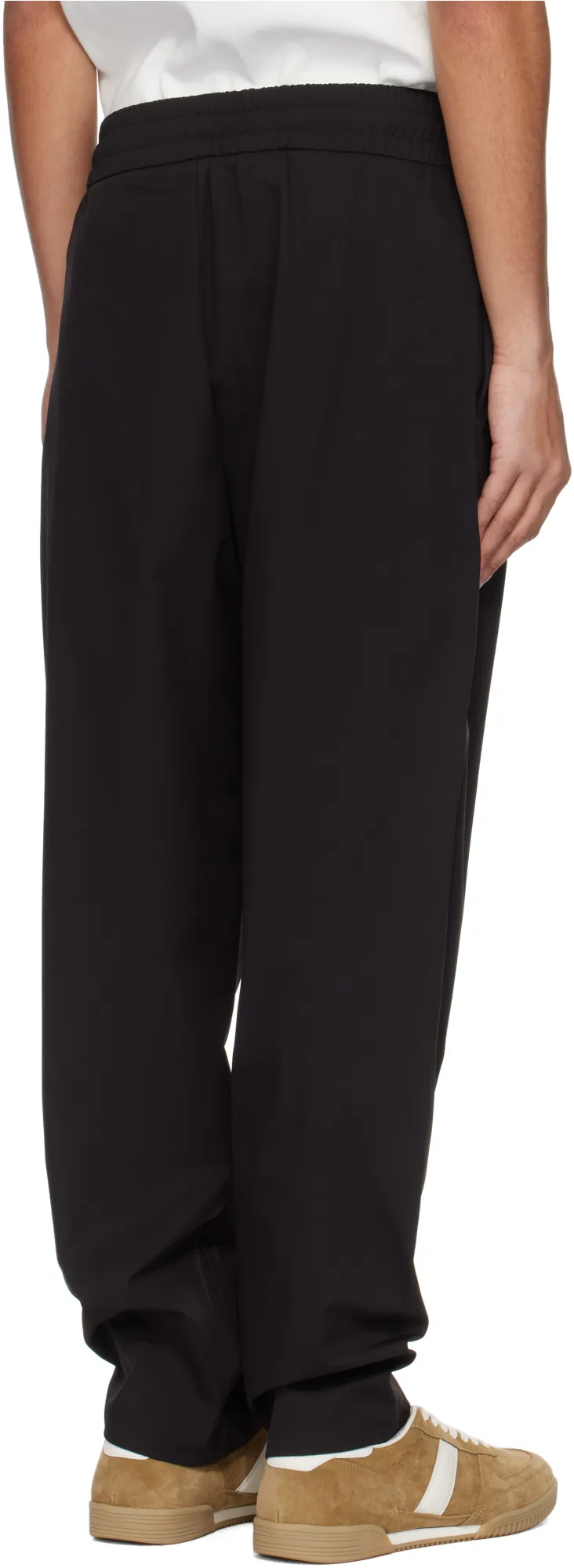 Drawstring Straight-Leg Trousers