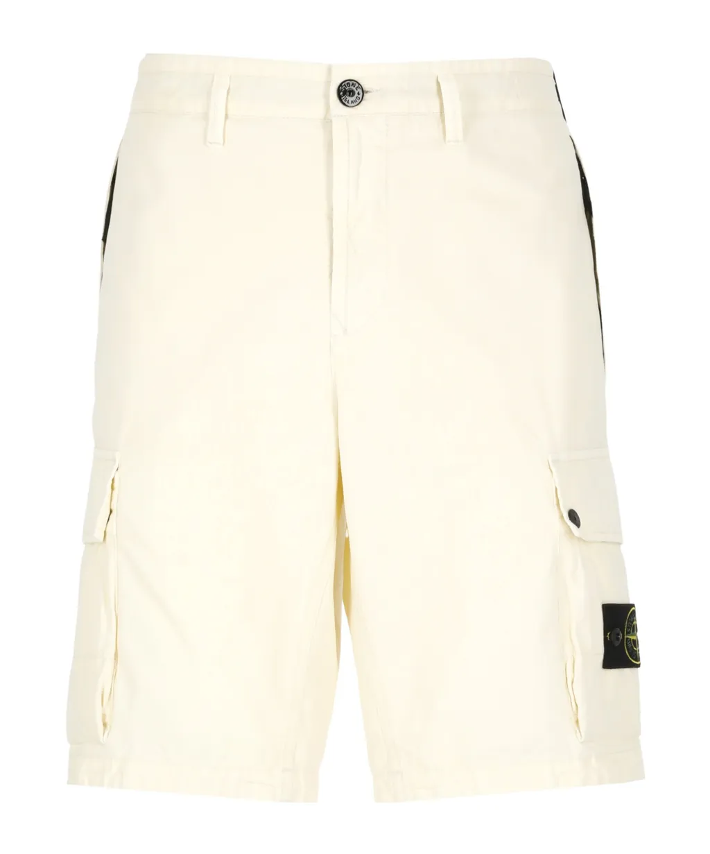 Stone Island Compass Patch Bermuda Shorts