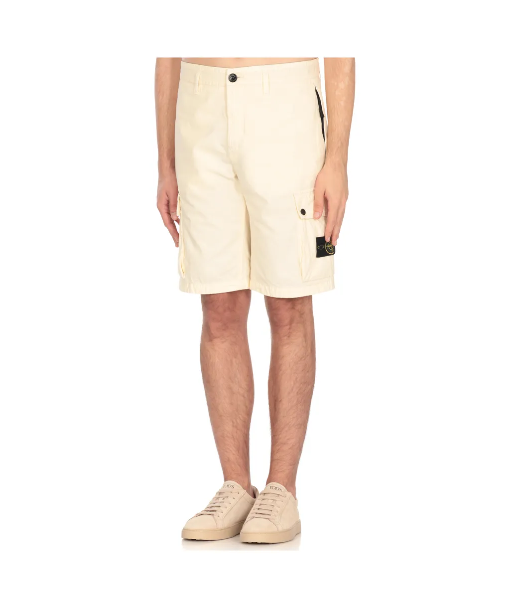 Stone Island Compass Patch Bermuda Shorts
