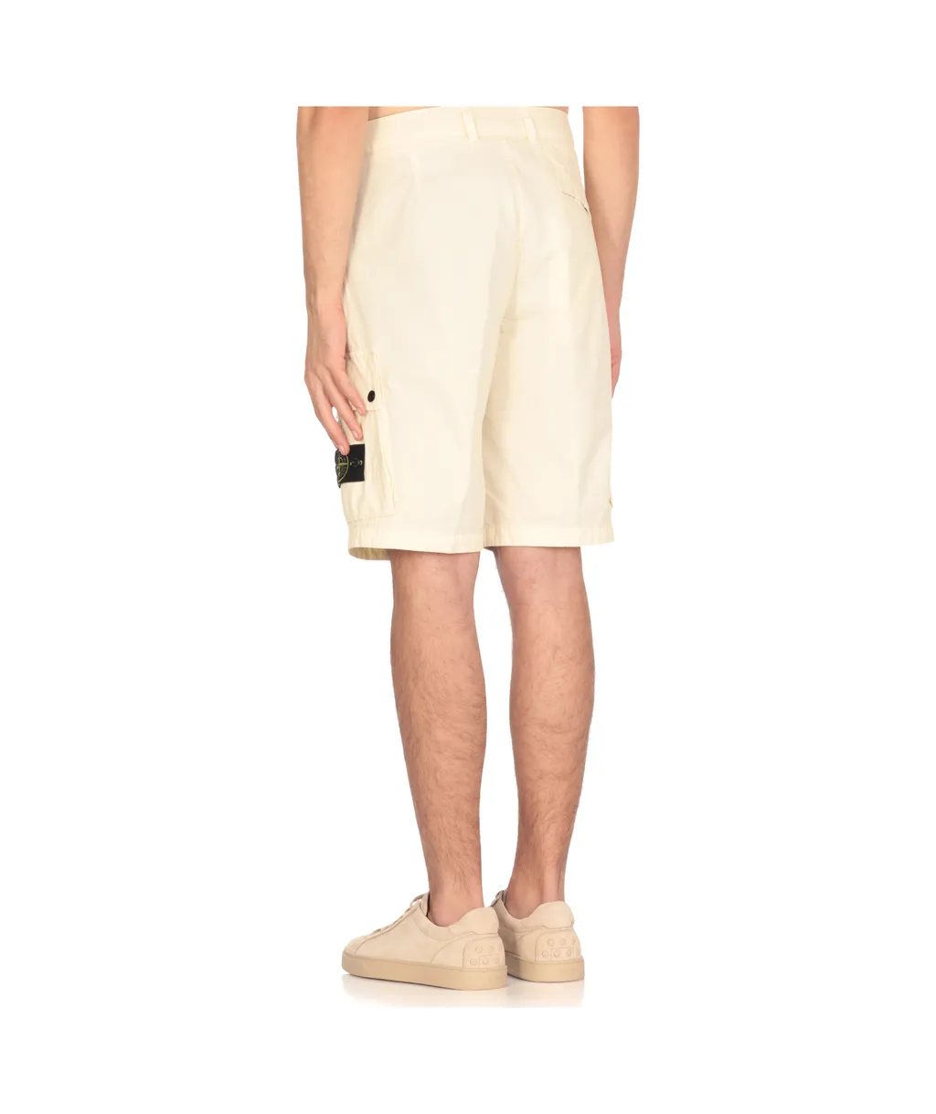 Stone Island Compass Patch Bermuda Shorts