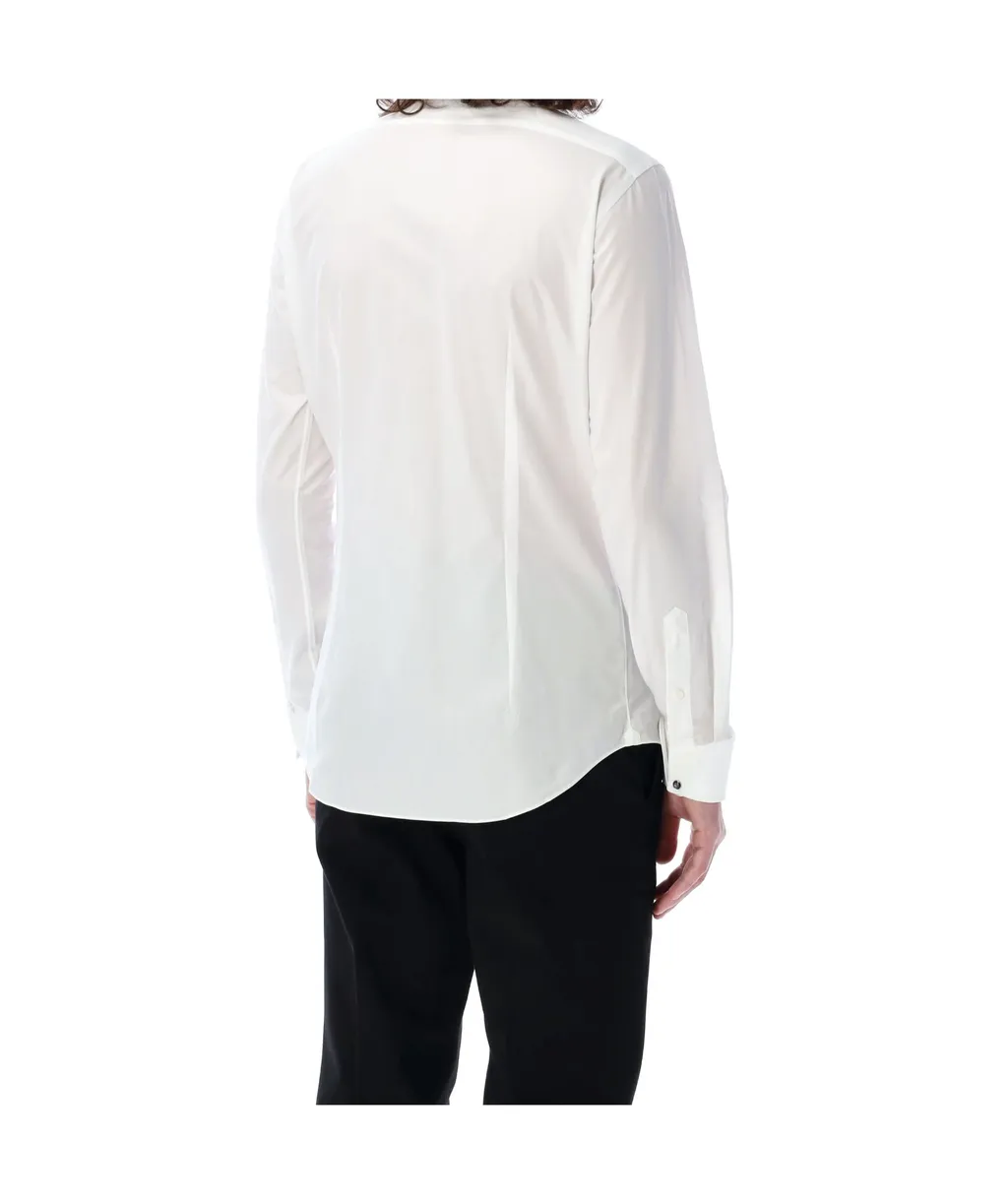 Junya Watanabe Long-Sleeved Curved Hem Shirt