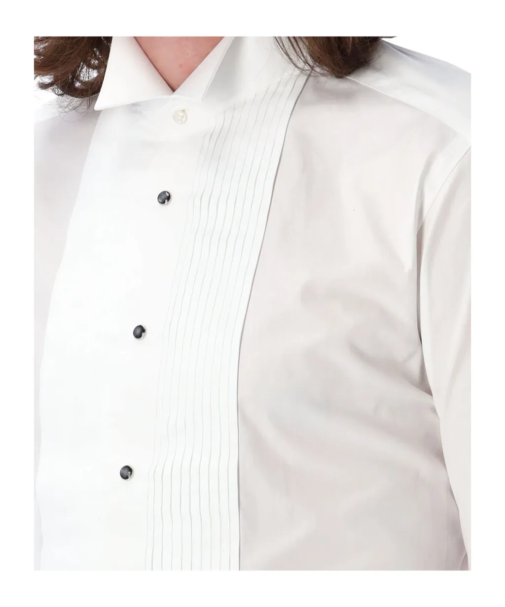 Junya Watanabe Long-Sleeved Curved Hem Shirt