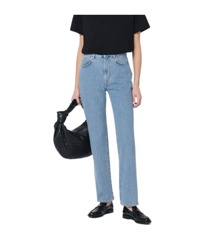 Loulou Studio Organic Denim Straight-Leg Jeans