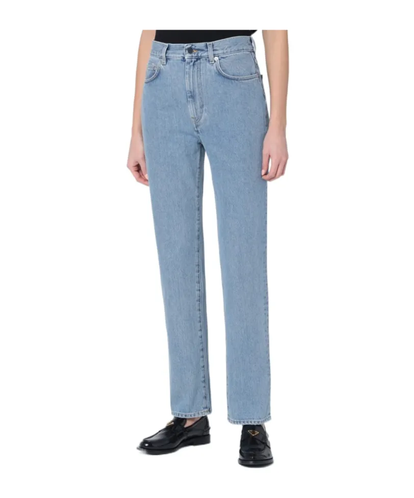 Loulou Studio Organic Denim Straight-Leg Jeans