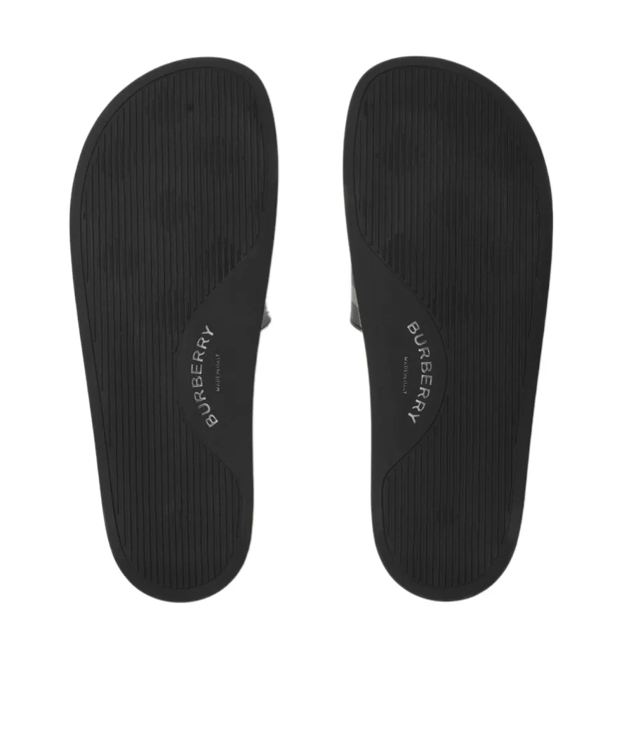 Burberry Checked Slip-On Slides