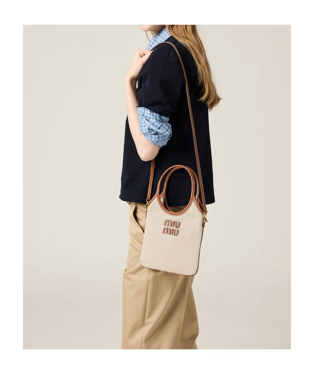 Ivy Canvas And Leather Bag