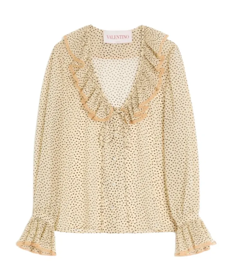 Plusdepois-Print Georgette Shirt