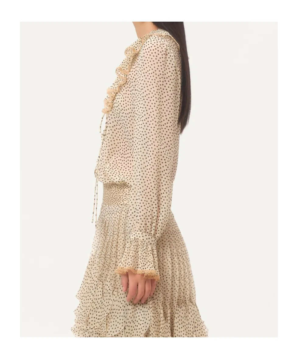 Plusdepois-Print Georgette Shirt