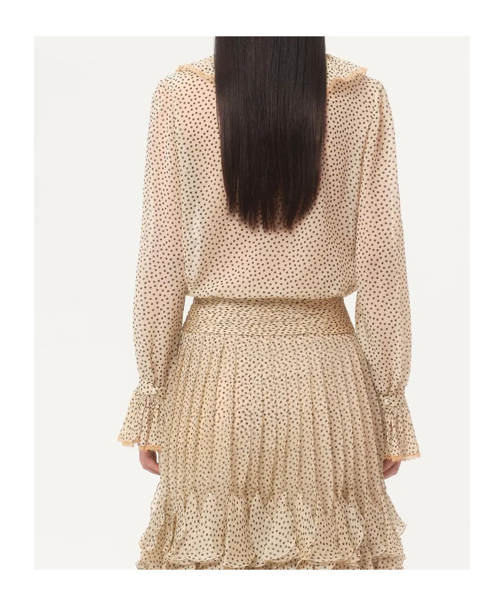 Plusdepois-Print Georgette Shirt